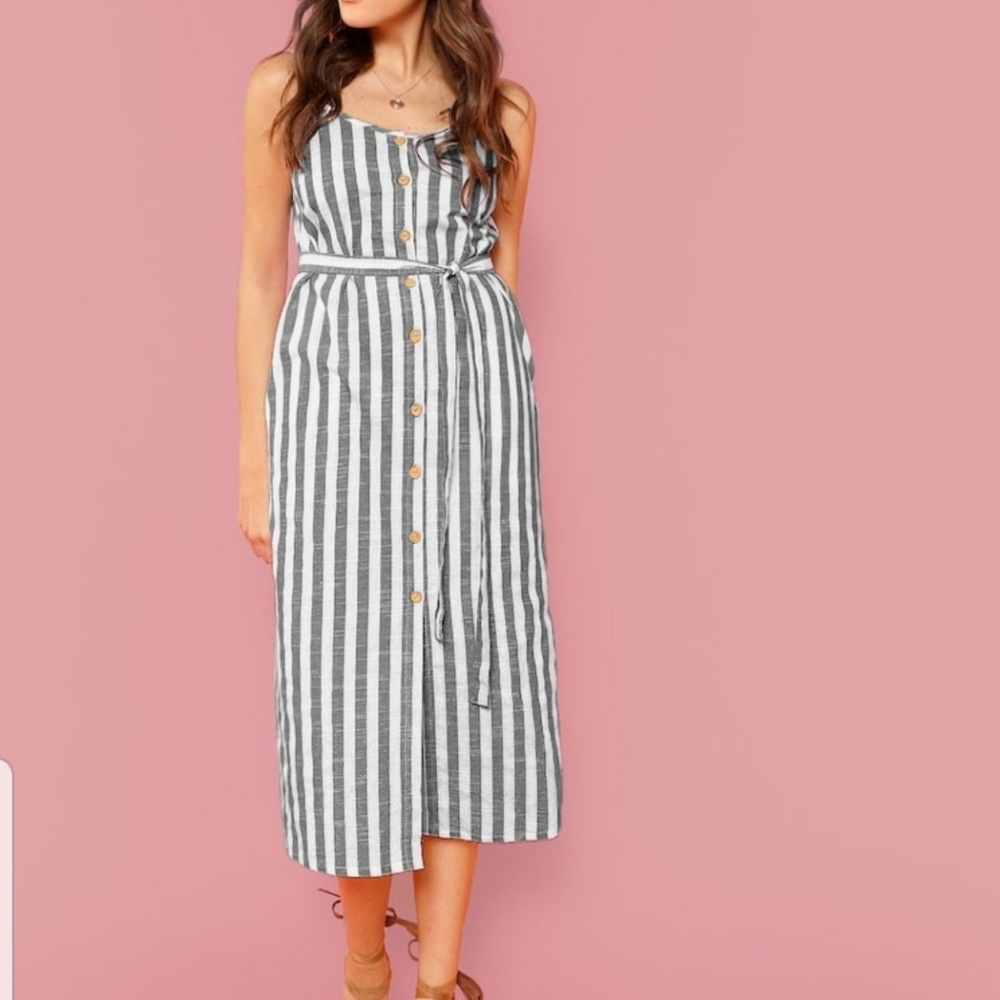 Striped cami dress